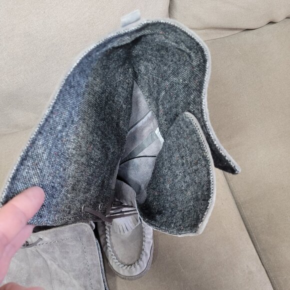 Womans Ugg Australia Mid Calf Lace up Leather boots size 10 Excellent - Picture 6 of 6